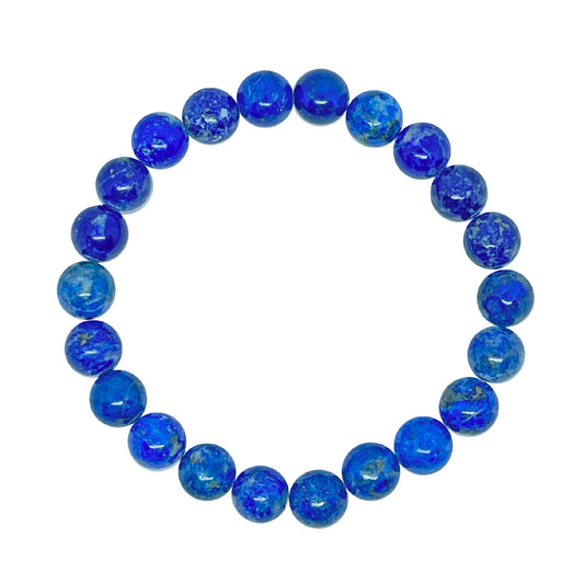 Para paz y calma Pulsera de Piedra Lapislázuli chica (Bola Chica)